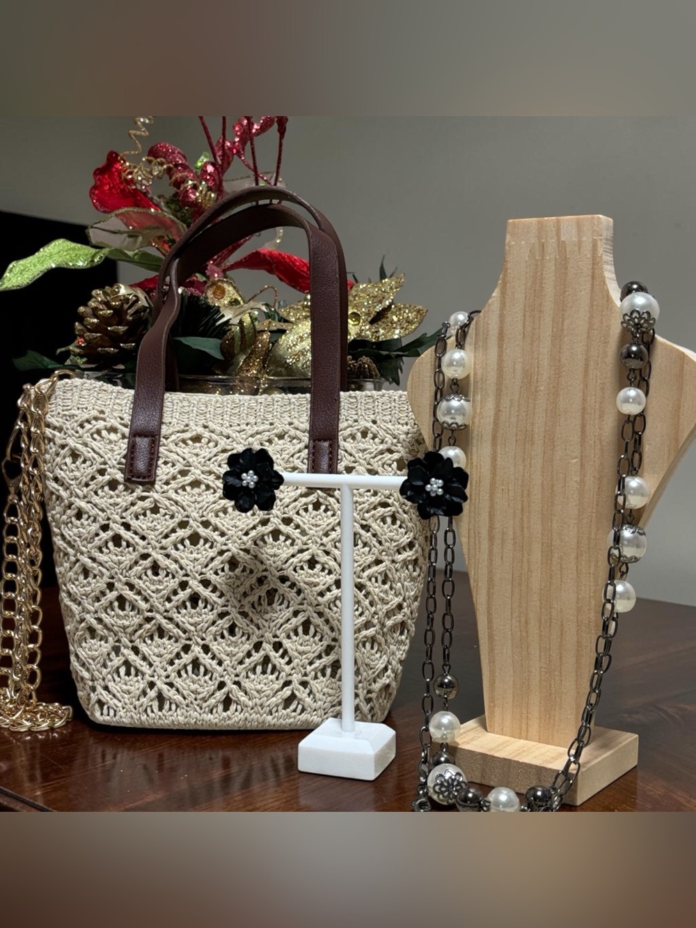 Crossbody Bag Bundle With Jewelry 🆕